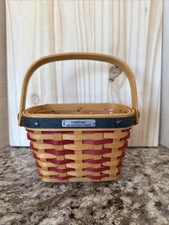 Longaberger 2001 Inaugural Baskets with Liner And Tie On