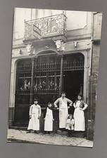 CARTE PHOTO BOUCHERIE Devanture Magasin Commerce Enseigne Tete de boeuf Grille