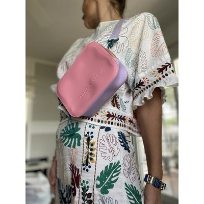 ZARA PASTEL COLOR RUBBERIZED CROSSBODY BAG