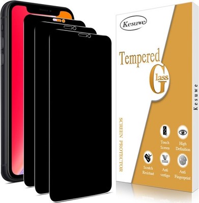 Kesuwe [3 Stück] Sichtschutz Schutzfolie für iPhone 11 Pro Max/iPhone XS Max