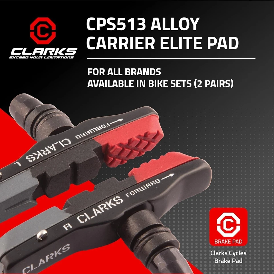 Clarks Cycle Systems MTB Elite Triple Compound Cartucho Intercambiable Pastillas Freno Foto 3 de 4