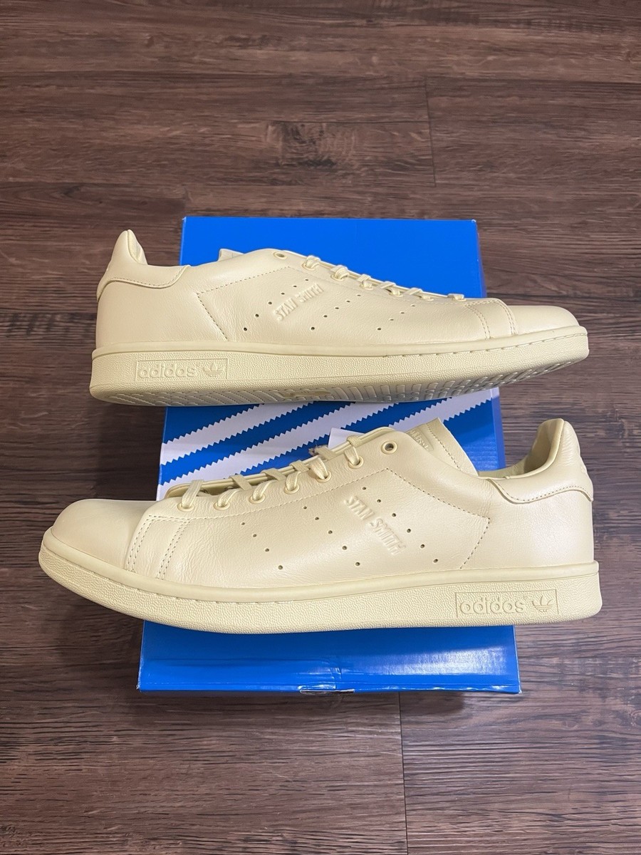 Adidas Stan Smith Lux Powder Yellow Men Sz 12 New JI3369 Sneakers