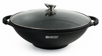 Biko Pfanne Bratpfanne  GRANIT Schmortopf Schmorpfann 40 cm GRANIT Gas Induktion