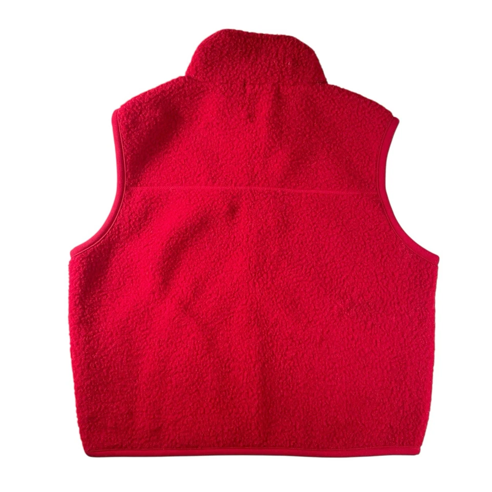 Chaleco Energie Polar 2000 Mujer Grande Rojo Polar Cremallera Completa Forrado Bolsillos Gorpcore Foto 3 de 4