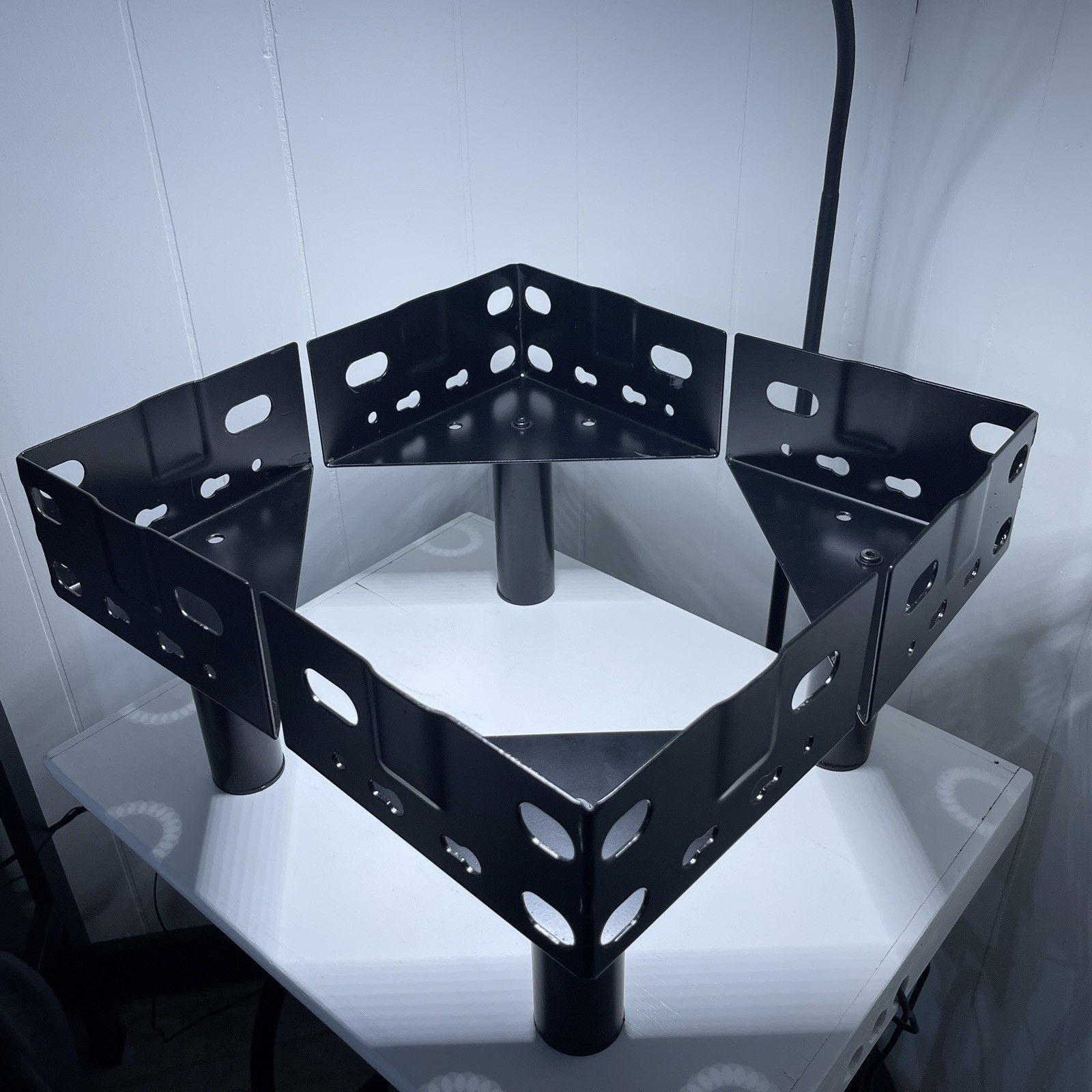 Corner Brace Headboard  & Footboard Brackets W/6&rdquo; Bed Leg Risers