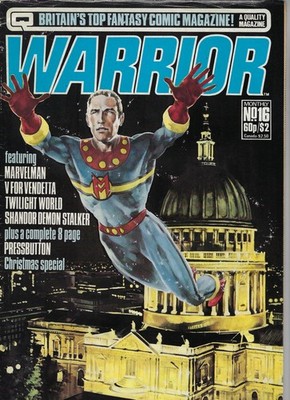 Warrior Magazine # 16 Marvelman V for Vendetta Alan Moore 1983 FN-