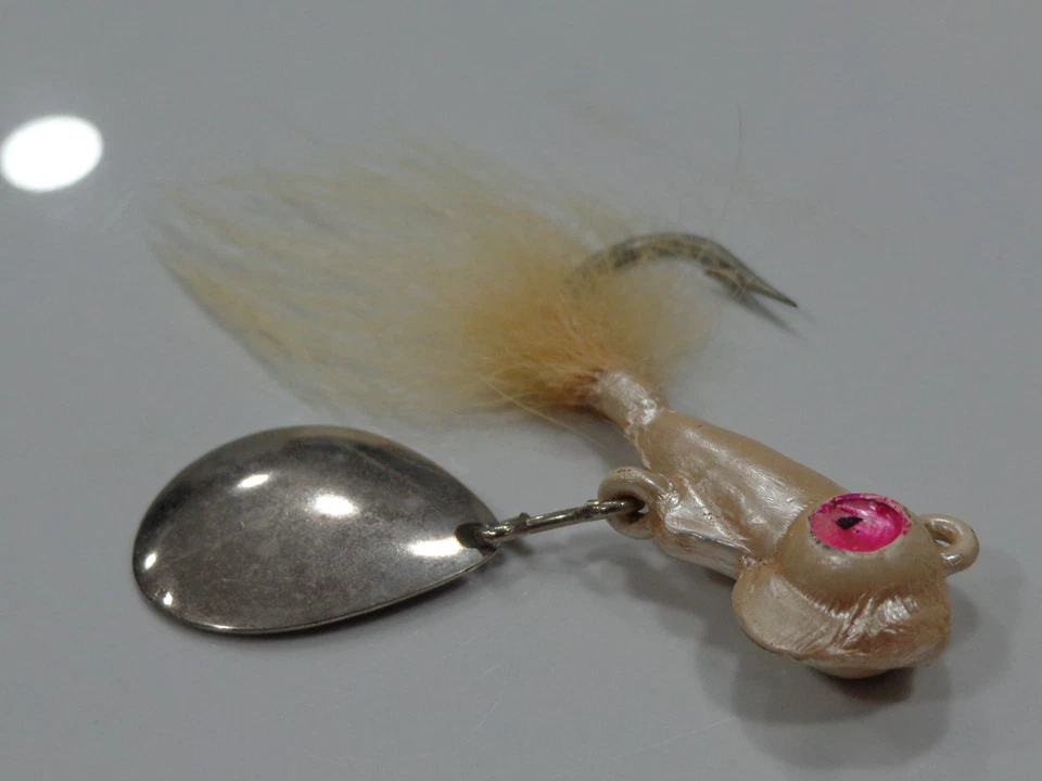 SEÑUELO DE PESCA VINTAGE AÑOS 50 TONY ACCETTA "JIGAROO" E INSERTO ORIGINAL ¡DEBES VERLO!! Foto 3 de 4