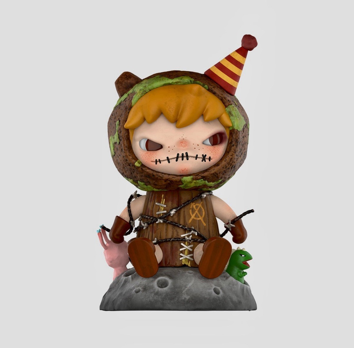 Hirono X Polar Symbiosis Figure 3.94 Inches Authentic Hot Cute Art