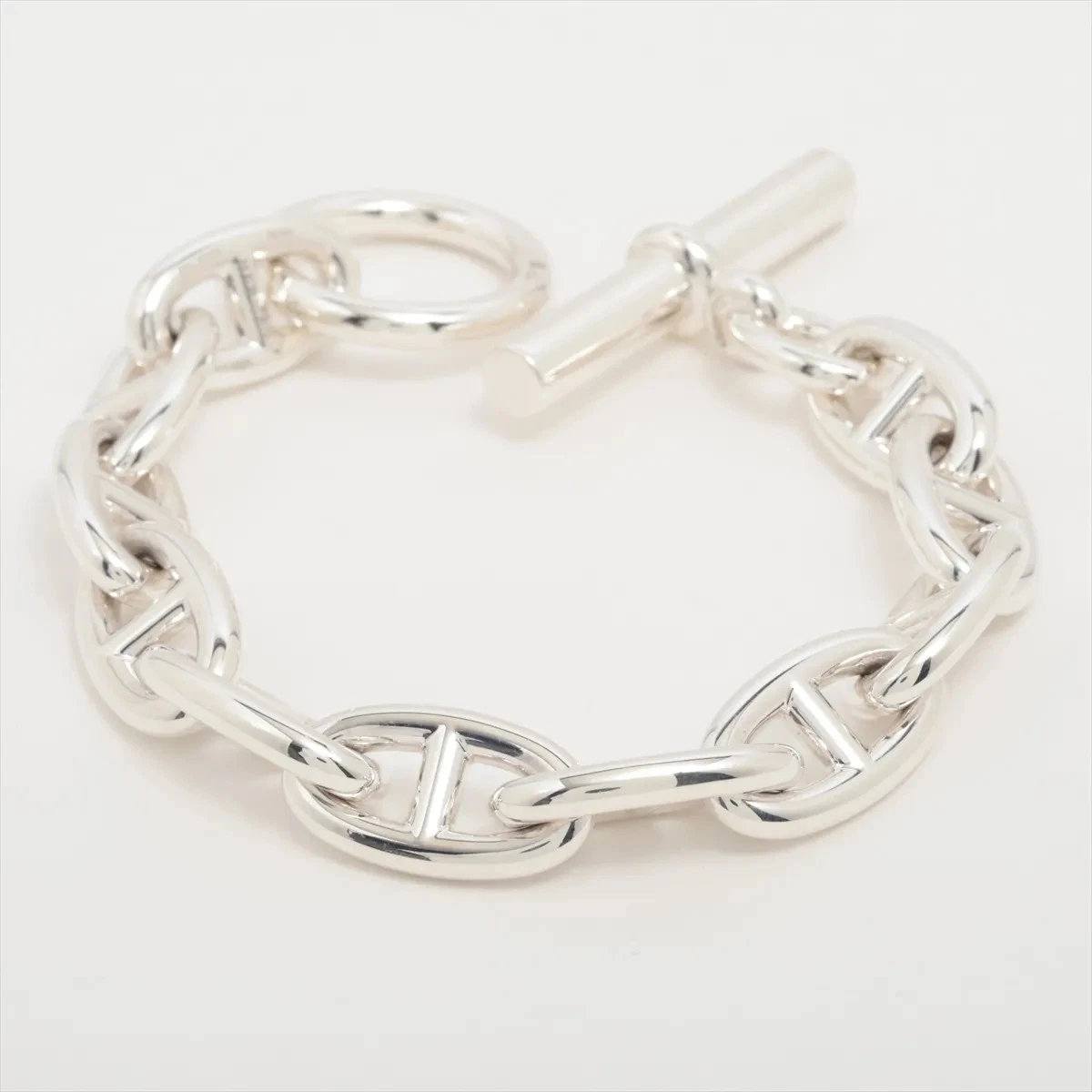 Bracciale Hermès Chaîne d'Ancre GM 11 cornici argento 925 63 3 g