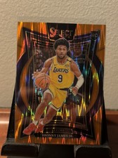 2024-25 Panini Select - Concourse Bronny James #90 Orange Flash Prizm (RC)