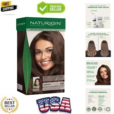 Permanent Hair Dye - 4.0 Brown - 100 Gray Coverage, Long-Lasting Natural hai...