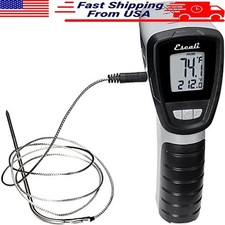 Infrared Surface & Probe Thermometer 40" Temp Alert Backlit Display Long Probe