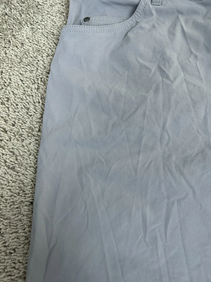 Pantalones de golf Adidas para hombre 36x30 grises 5 bolsillos ajuste cónico verde primitivo Foto 4 de 4