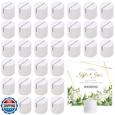 Affrolling 48 Pcs Wood Table Number Holders Wedding Wooden Place Card Holder