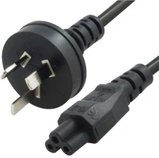 8ware AU Power Lead Cord Cable 2m 3-Pin AU to ICE 320-C5 Cloverleaf Plug Mick...