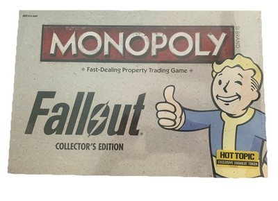 NEW HOT TOPIC FALLOUT MONOPOLY GAME w/Exc DOGMEAT TOKEN 2016