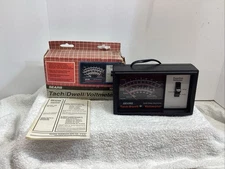 SEARS SOLID STATE ELECTRONIC TACH DWELL VOLTMETER MADE IN USA TESTED - IT WORKS!