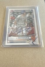 Autographed - 2021 Bowman Draft - JT Schwartz #BD-61 (RC) IP AUTO