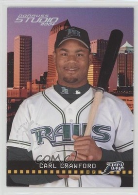 2004 Donruss Studio Studio Proofs Silver /100 Carl Crawford #246 1h1