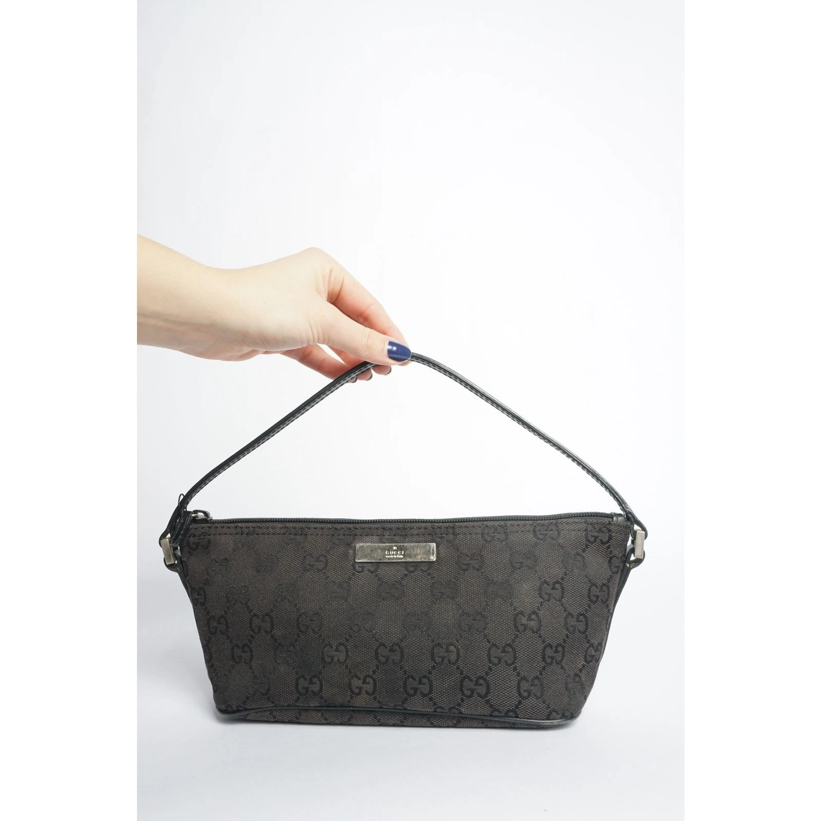 Baguette Gucci noire monogramme