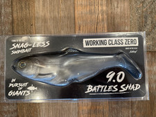 Working Class Zero Battle Shad 9.0 Snag-less Swimbait SILVER NEW in Package