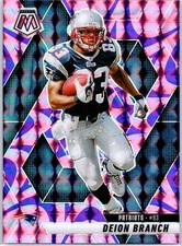 2025 Panini Mosaic #111 Deion Branch Mosaic Reactive Purple