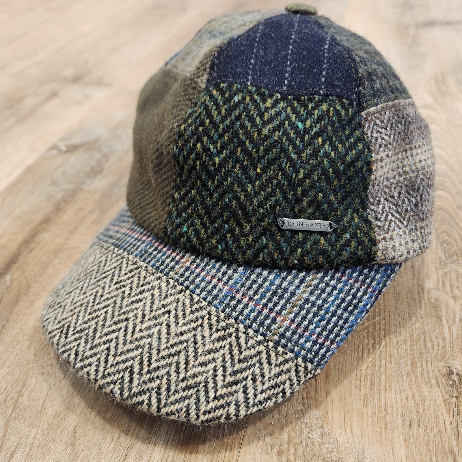 John Hanly & Co Patchwork Baseball Cap Woven in I… - image 1