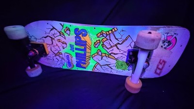 Vintage 1980s Skateboard Jeff Phillips Breakout Sims Tracker Krtyptonics