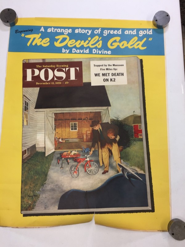 Saturday Evening Post (12/12/1953) Vintage Advertisement Poster