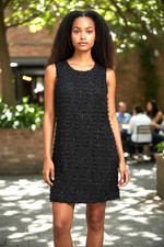 Tribal Little Black Dress Layered With Sequins Women's Large