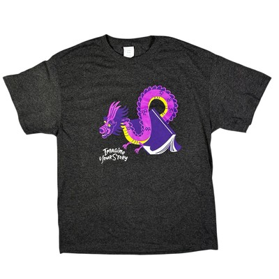 Port & Co. Cotton/Polyester Core Blend  Imagine Your Dragon  Size Large T-Shirt