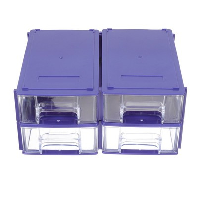4PCS -Kunststoff -Speicherboxen Schubladentyp -Trennkästen Tool Gadget -Boxen