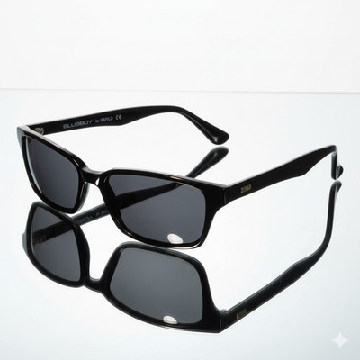 VINTAGE RARITÄT SONNENBRILLE Safilo-BlueBay 71/S 807 schwarz Fr. - graue Gläser 50/16
