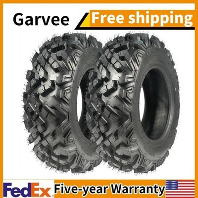2 Pack 25x8-12 ATV/UTV Tires 6PR All-Terrain Tires Heavy Duty for Trail/Mud/Rock