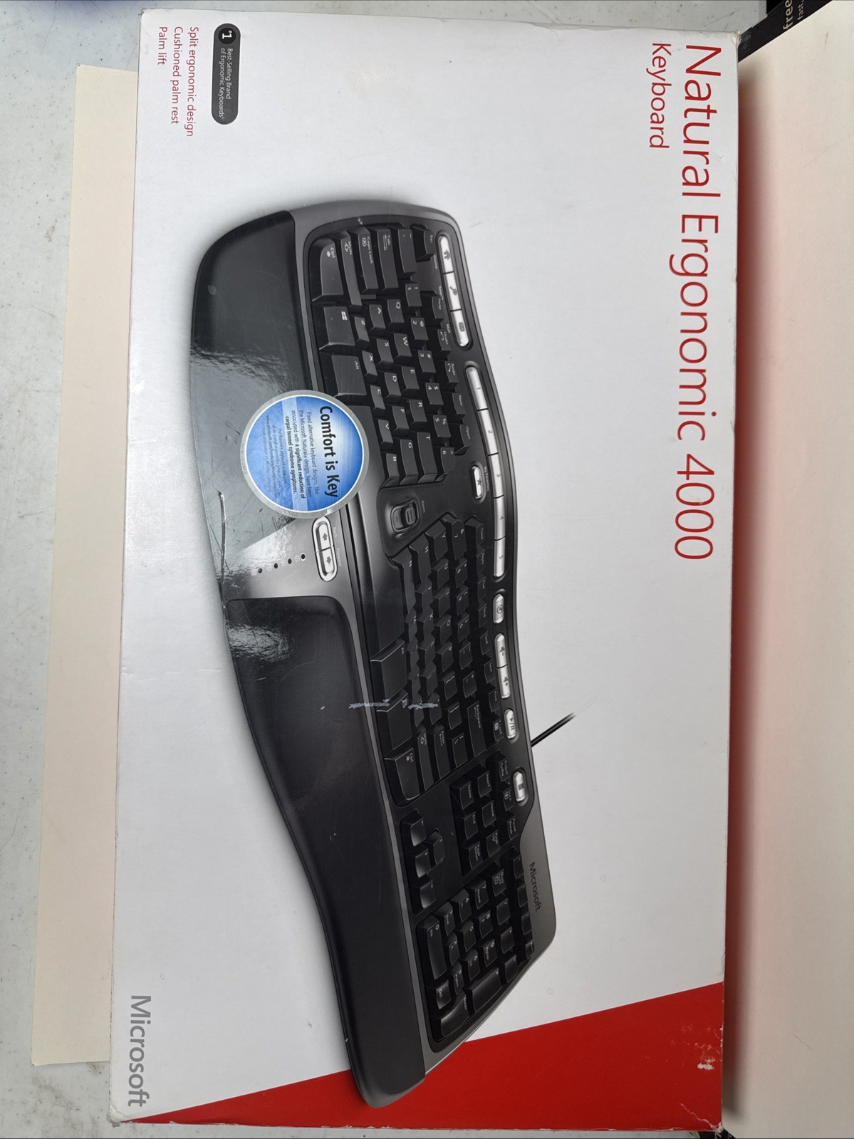 Microsoft Natural Ergonomic 4000 V1.0 (B2M-00012) Wired Keyboard