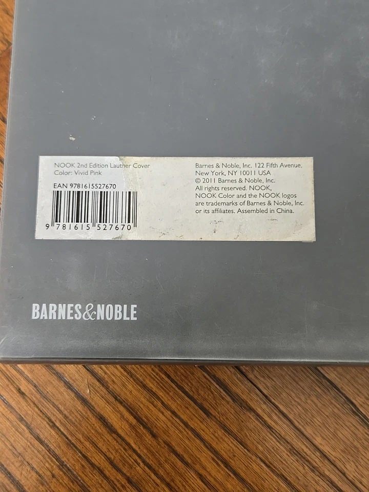 NOOK 2nd Ed Protective Cover Barnes Noble Lautner Vivid Pink Italy Faux Leather - Image 3 of 4