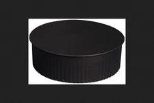 Imperial Manufacturing Stove Pipe Cap 4 Dia. Black 24 Ga