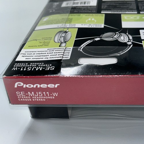 Pioneer SE-MJ511-W Street Move Wired Headphones (Over The Ear)- White - (Sealed) - Picture 11 of 11