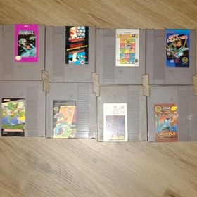 Nintendo NES Game Cartridge Lot Donkey Kong Classics Ice Hockey California Games