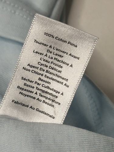 Talbots Tee Women’s Size Medium Baby Blue Short Sleeve Casual Vacation Light - Picture 8 of 8