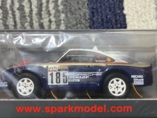 Spark 1986 Paris Dakar Porsche 959 #185 Jackie Ickx 1/43 Blue/White Unopened