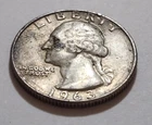 1963-D Washington Quarter • 90% Silver • Circulated • X128