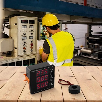 Wechselspannung Strom Frequenz Messgerät mit 120A Transformator für genaue Abl