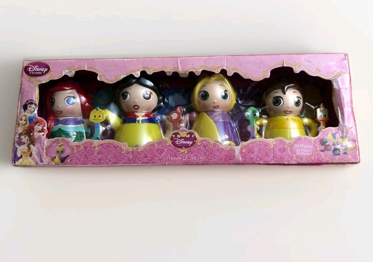 Disney Q- Tea Party Princess Teapot Tea Set Ariel Snow White