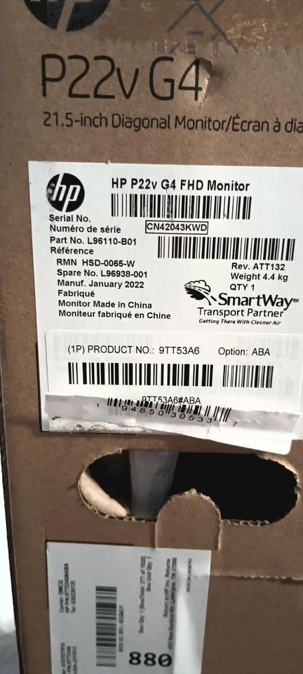 Hp P22v G4 21.5" Full HD 1920x1080 60Hz 5ms LED LCD TN Monitor HDMI VGA - Image 2 of 2