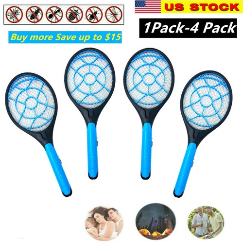 Battery Operated Electric Mosquito Fly Swatter Zapper Pest Insect