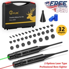 Portable Red/Green Laser Bore Sight Kit Professional Multi-Caliber Bore Sighter