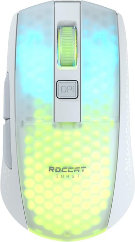 Roccat Burst Pro Air Souris Gaming Blanche 19 000 DPI, Commutateurs à Boutons Optiques