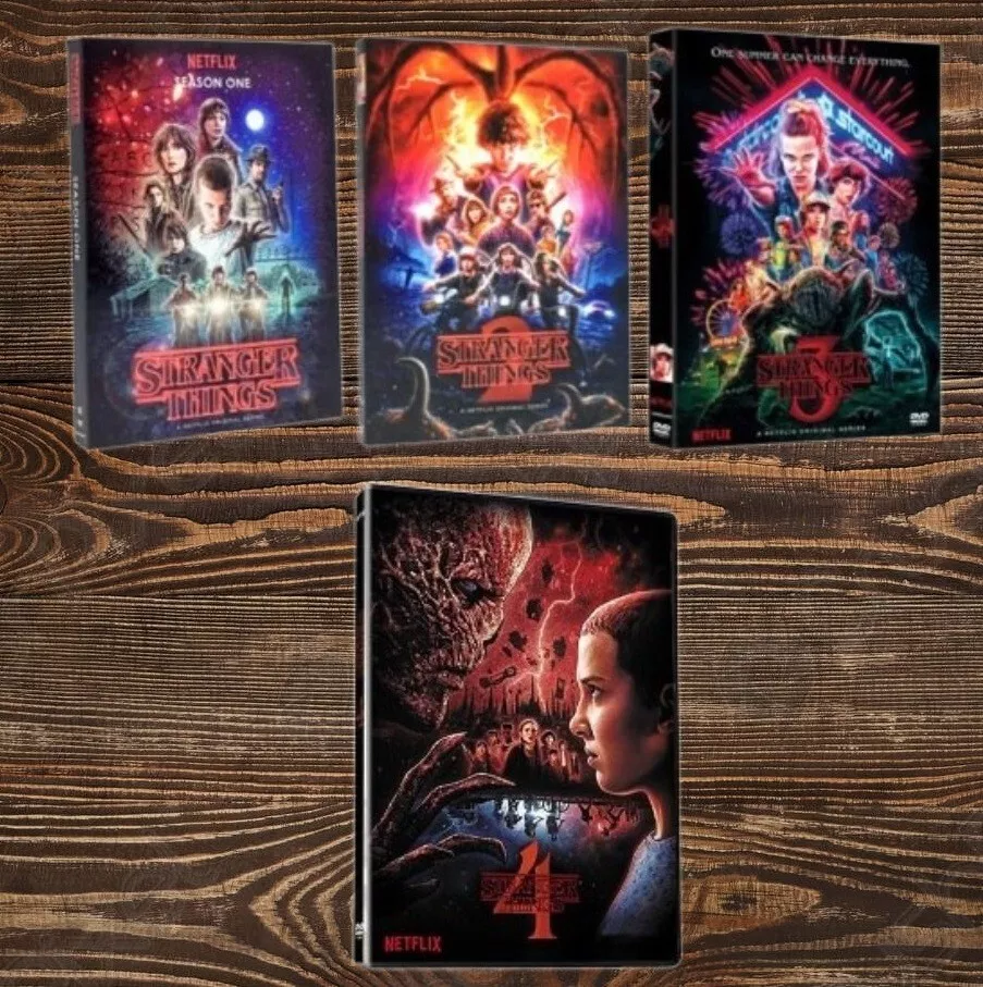 NEW ~Stranger*Things*Seasons 1-2-3-4 *full version* (DVD)