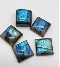  WHOLESALE NATURAL LABRADORITE CABOCHON SQUARE SHAPE LOOSE GEMSTONE